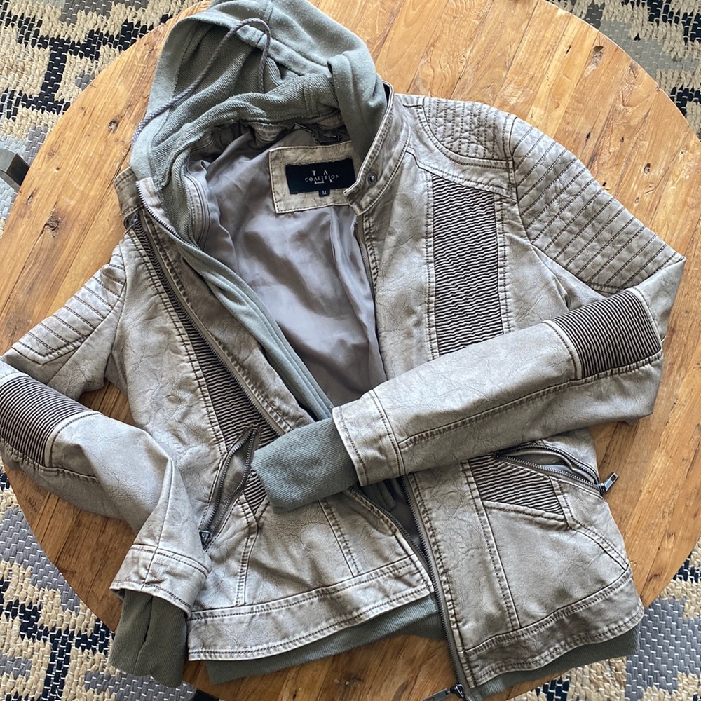 Medium LA Coalition jacket with removable hood